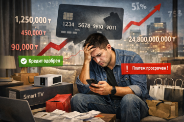 Жизнь в рассрочку: расходы на долги растут в Казахстане   